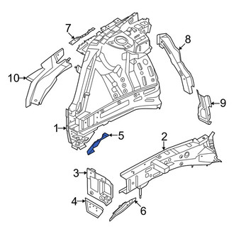 Kia OE - Front Left Outer Fender Rail Reinforcement