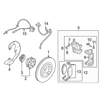 Kia OE - Front Suspension - Brake Components (Wind RWD)