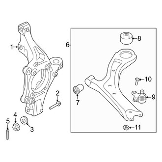 Kia OE - Front Suspension - Suspension Components (GT-Line / Light / Wind RWD)