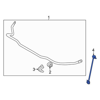 Kia OE - Front Right Suspension Stabilizer Bar Link
