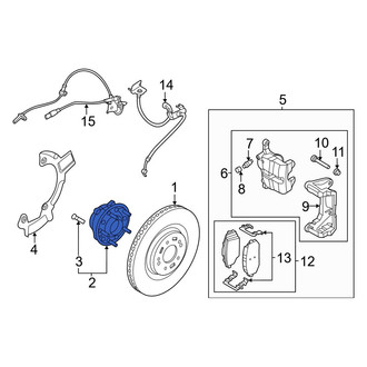 Kia OE - Front Wheel Bearing and Hub Assembly