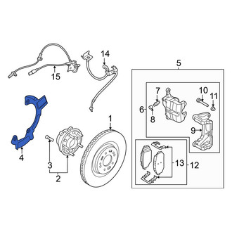 Kia OE - Front Left Brake Dust Shield