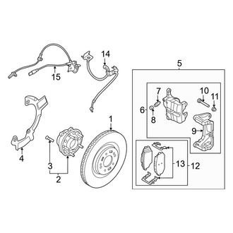 Kia OE - Front Suspension - Brake Components (GT-Line / Wind AWD)