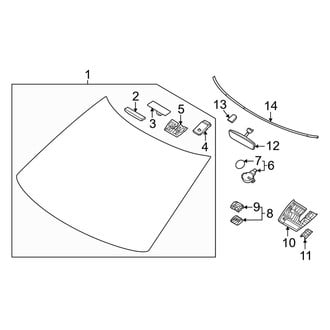 Kia OE - Windshield - Reveal Moldings