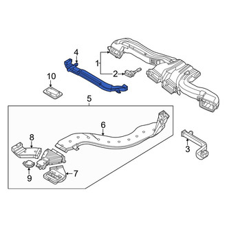 Kia OE - Front Left Upper Inner Instrument Panel Air Duct