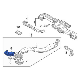 Kia OE - Front Left Upper Inner Instrument Panel Air Duct