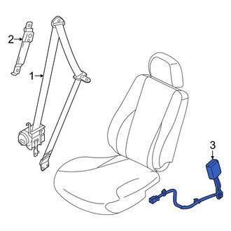 Kia OE - Front Left Seat Belt Receptacle