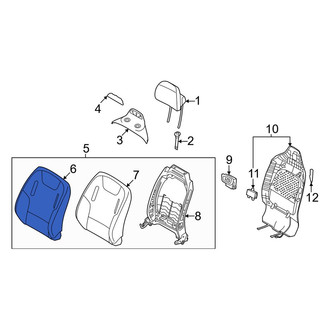 Kia OE - Front Right Seat Back Cushion Cover