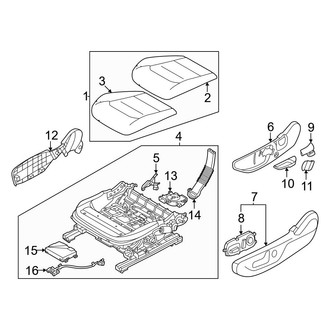 Kia OE - Seats & Tracks - Driver Seat Components (Seat Cushion)
