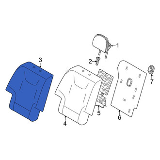 Kia OE - Rear Right Seat Back Cushion Cover