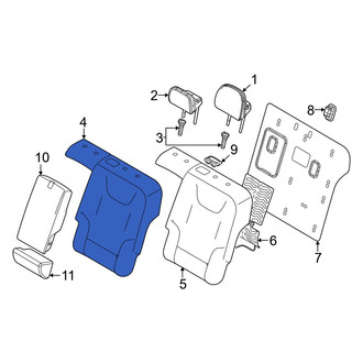 Kia OE - Rear Left Seat Back Cushion Cover