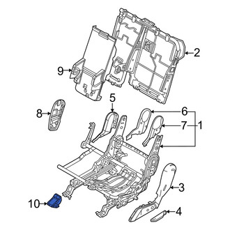 Kia OE - Rear Left Inner Seat Track Cover