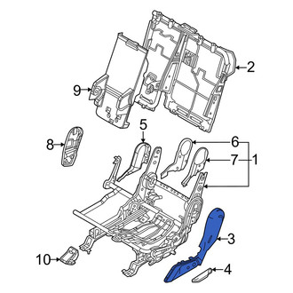 Kia OE - Rear Left Outer Seat Trim Panel