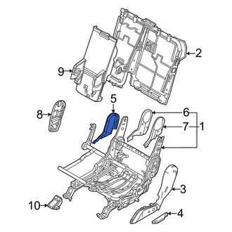 Kia OE - Rear Left Outer Seat Trim Panel