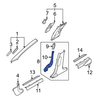 Kia OE - Rear Left Instrument Panel Air Duct