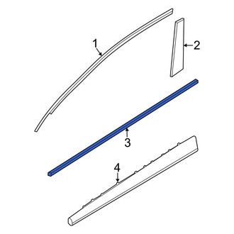 Kia OE - Front Left Door Belt Molding