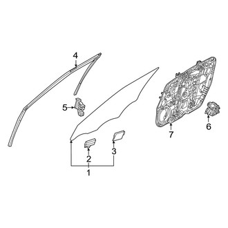 Kia OE - Front Door - Glass & Hardware