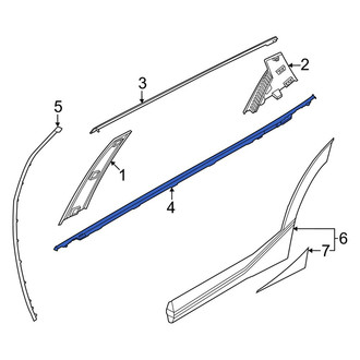 Kia OE - Front Right Door Belt Molding