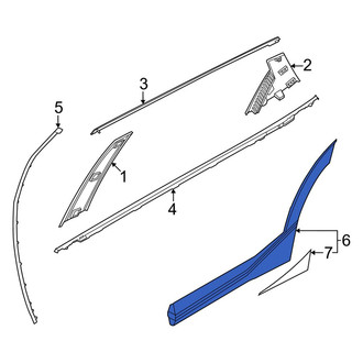 Kia OE - Front Left Upper Door Molding