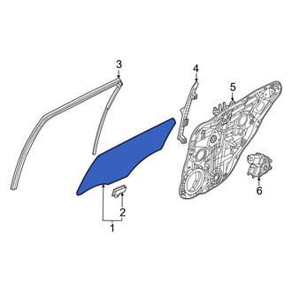 Kia OE - Front Left Door Glass