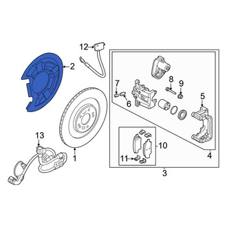 Kia OE - Front Right Brake Dust Shield