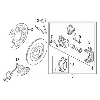 Kia OE - Rear Suspension - Brake Components