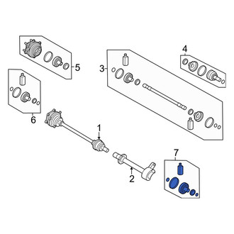 Kia OE - Front Left Inner CV Joint Boot Kit
