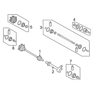 Kia OE - Rear Suspension - Drive Axles (GT)