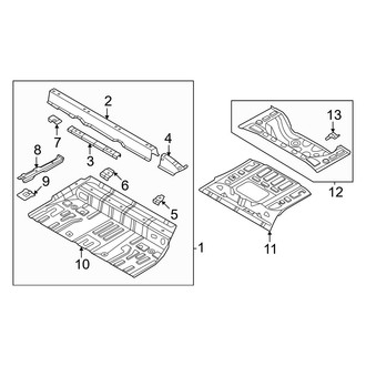 Kia OE - Rear Body & Floor - Floor & Rails (Floor)