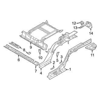 Kia OE - Rear Body & Floor - Floor & Rails (Rails)