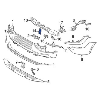 Kia OE - Upper Bumper Impact Bar Bracket