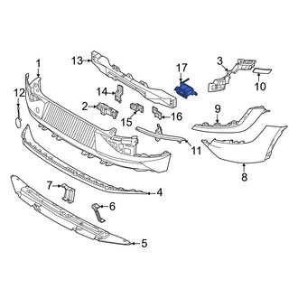 Kia OE - Left Bumper Impact Bar Bracket