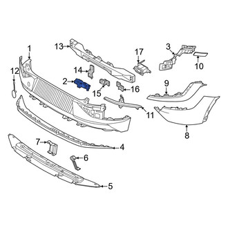 Kia OE - Left Lower Bumper Cover Bracket