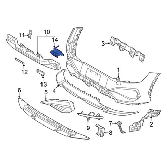Kia OE - Right Bumper Impact Bar Bracket