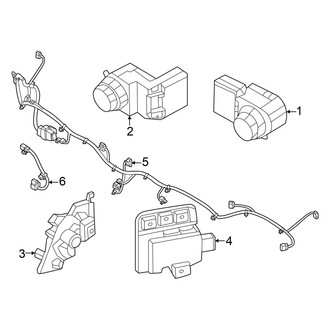Kia OE - Rear Bumper - Electrical Components (GT-Line)