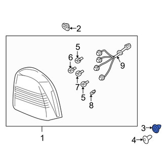 Kia OE - Tail Light Grommet