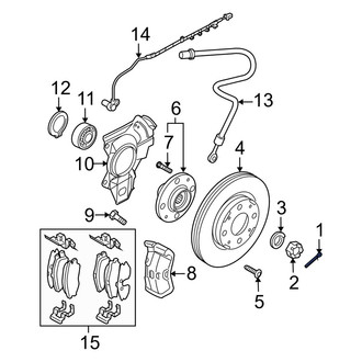 Kia OE - Rear Upper Disc Brake Caliper Pin