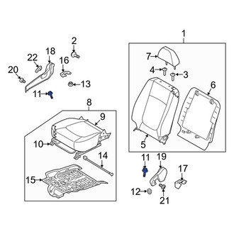 Kia OE - Front Left Seat Track Bolt