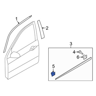 Kia OE - Door Molding Clip