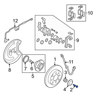 Kia OE - Front Disc Brake Rotor Set Screw