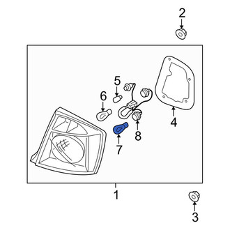Kia OE - Rear Outer Tail Light Bulb