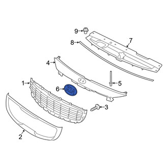 Kia OE - Front Bumper Cover Emblem