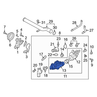 Kia OE - Lower Engine Coolant Thermostat Housing