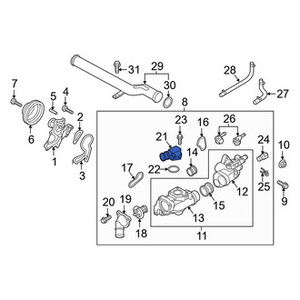 Kia OE - Engine Coolant Outlet Flange