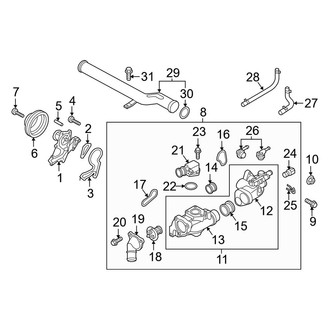 Kia OE - Upper Engine Coolant Thermostat Housing