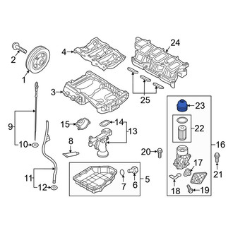 Kia OE - Engine Oil Filter Housing Cap