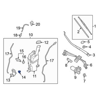Kia OE - Windshield Washer Pump Grommet
