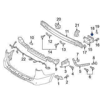 Kia OE - Bumper Impact Bar Nut