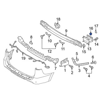 Kia OE - Bumper Impact Bar Nut