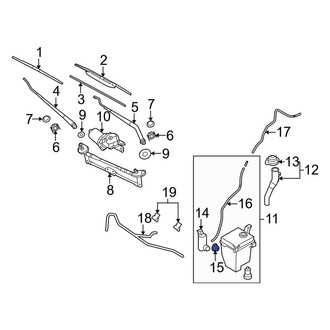 Kia OE - Windshield Washer Pump Grommet